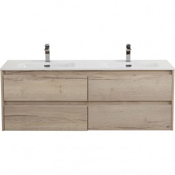 База под раковину подвесная BELBAGNO KRAFT-1200-4C-SO-2-RGB с четырьмя выкатными ящиками для раковины с двумя чашами, Rovere Galifax Bianco, 1200x460x500 База под раковину подвесная BELBAGNO KRAFT-1200-4C-SO-2-RGB с четырьмя выкатными ящиками для раковины с двумя чашами, Rovere Galifax Bianco, 1200x460x500