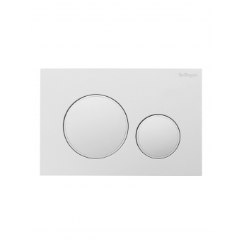 Кнопка смыва BELBAGNO BB-17C-BL белый глянец