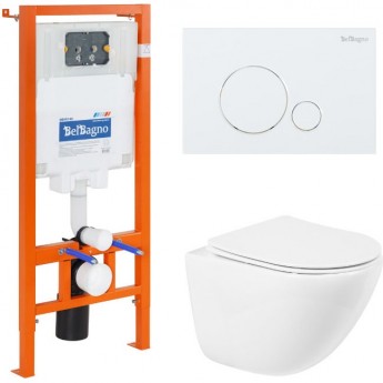 Комплект 4в1 BELBAGNO BB051CHR/BB051SC/BB002-80/BB014-SR-BIANCO Комплект 4в1 BELBAGNO BB051CHR/BB051SC/BB002-80/BB014-SR-BIANCO