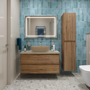 Тумба Rovere Tabacco 80 см BELBAGNO KRAFT KRAFT80RT-KEPMCO-1302H316-SET Тумба Rovere Tabacco 80 см BELBAGNO KRAFT KRAFT80RT-KEPMCO-1302H316-SET