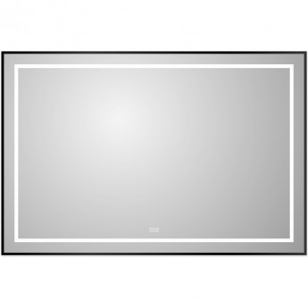 Зеркало BELBAGNO SPC-KRAFT-1200-800-LED-TCH-WARM-NERO в алюминиевой раме со встроенным светильником, сенсорным выключателем и подогревом, 1200x32x800 Зеркало BELBAGNO SPC-KRAFT-1200-800-LED-TCH-WARM-NERO в алюминиевой раме со встроенным светильником, сенсорным выключателем и подогревом, 1200x32x800